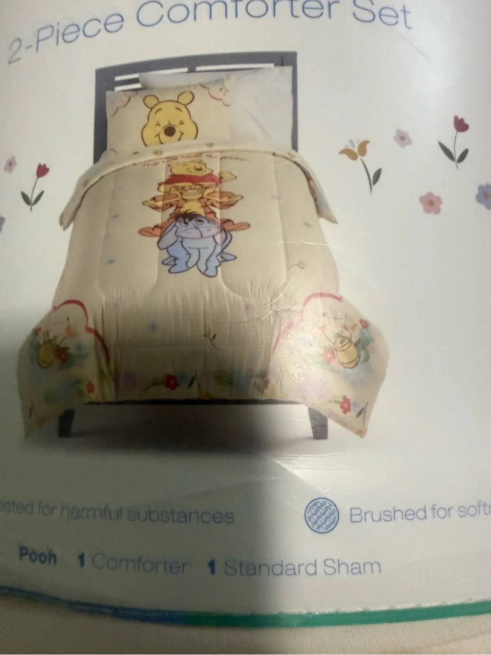 Children's Cream Winnie-the-Pooh Comforter Set